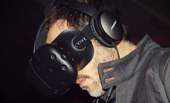 man with VR